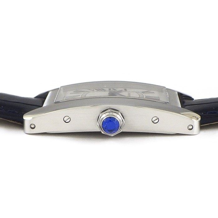 Cartier Tank Américaine SM WSTA0043 - Exquisite Silver Dial & Black Crocodile Strap