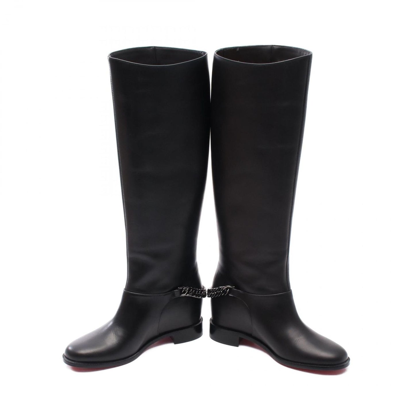 Christian Louboutin Black Leather Boots - Unworn Elegance
