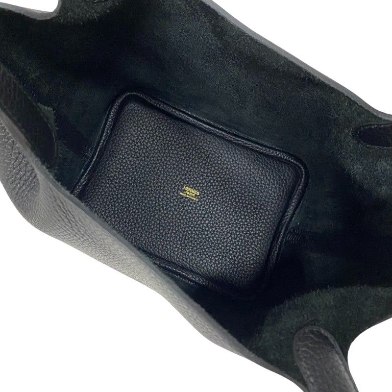 HERMES Picotin Lock PM Black with Gold Hardware - Timeless Elegance