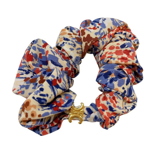 CELINE Triomphe Silk Scrunchie - Exquisite Luxury Accessory