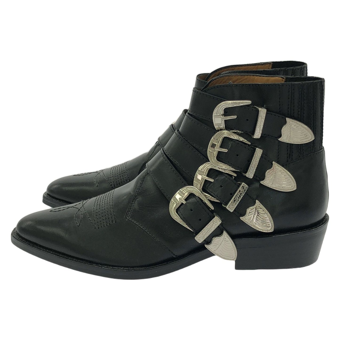 TOGA VIRILIS Unisex Black Leather Boots - Pristine Condition