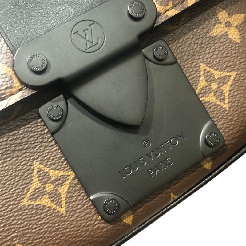 Louis Vuitton S Lock Sling Bag M45807 - Monogram Macassar Brown