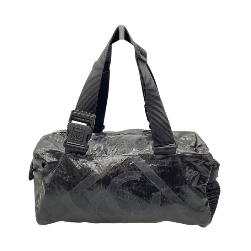 CHANEL Sports Line Boston Bag in Black Coated Canvas - A Timeless Classic