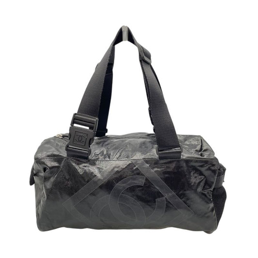CHANEL Sports Line Boston Bag in Black Coated Canvas - A Timeless Classic