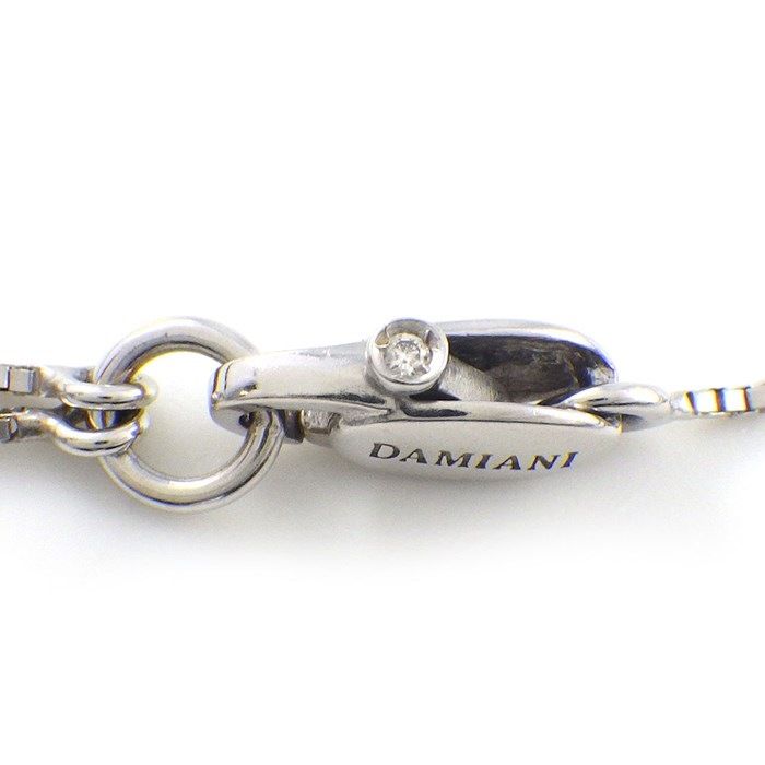 Damiani Belle Époque Square Necklace with Ruby & Diamond in K18WG