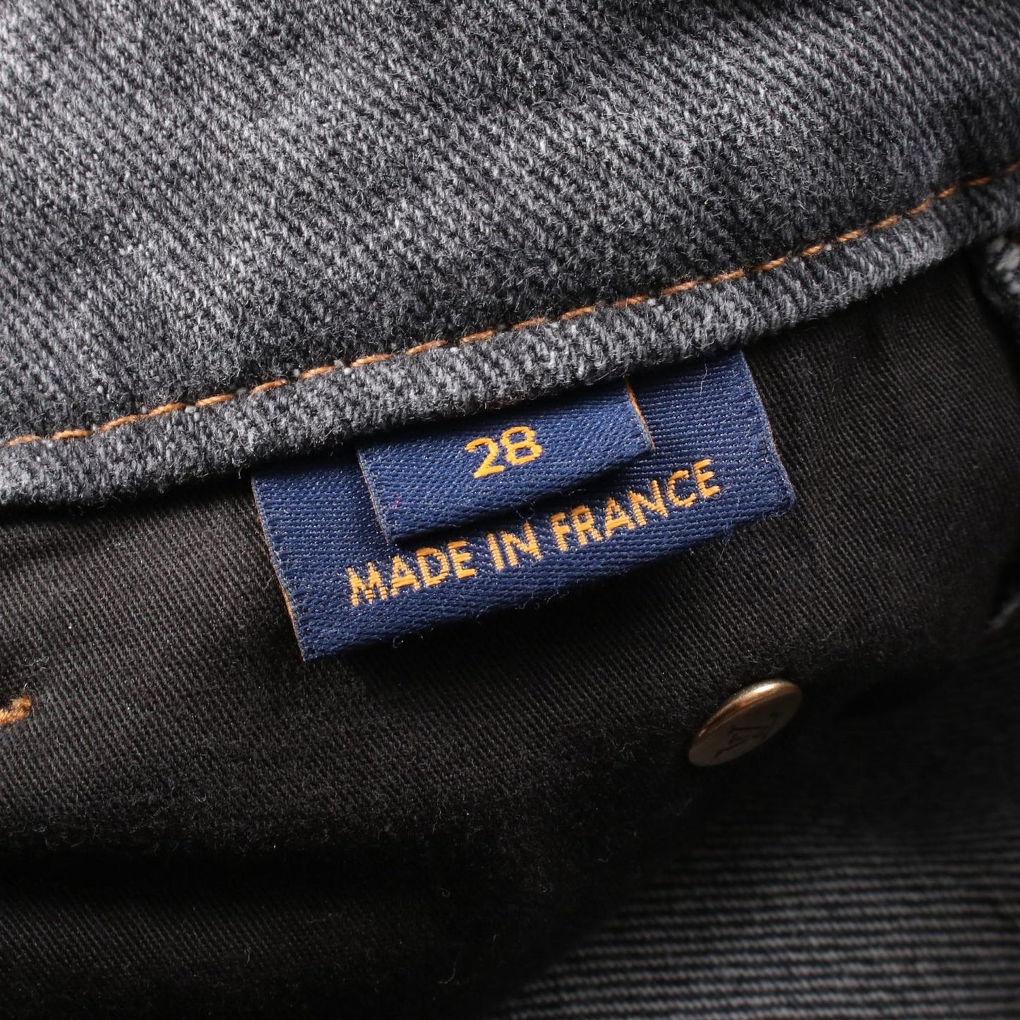 Louis Vuitton Monogram Flower Denim Pants - Gray - Size 28