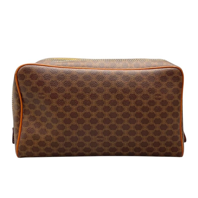 CELINE Macadam Brown PVC Pouch - Timeless Elegance