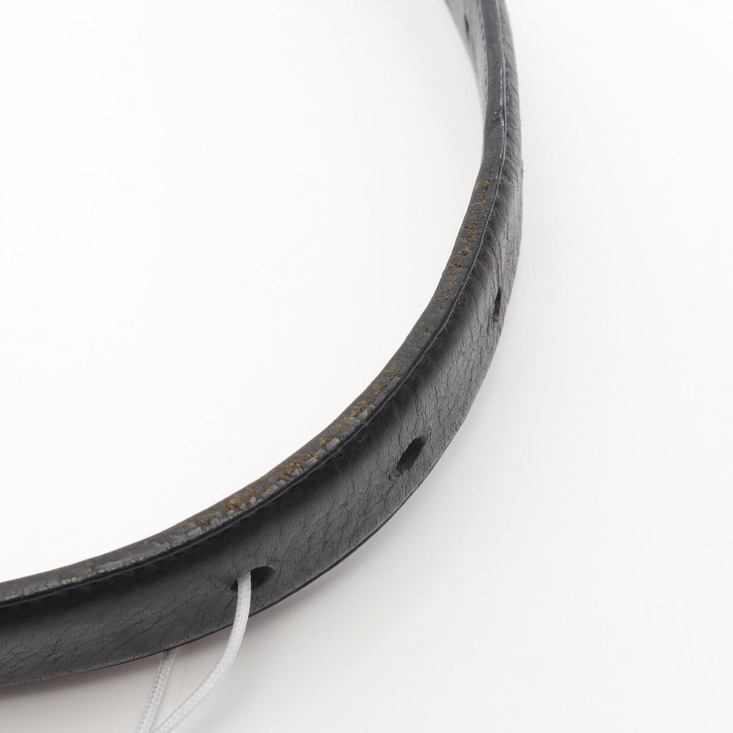 CHROME HEARTS 1.0 Strap Military Flare Leather Belt - Black