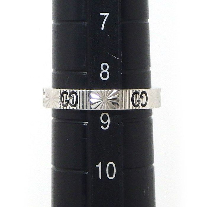 GUCCI Amore Heart Ring with Diamond in K18 White Gold