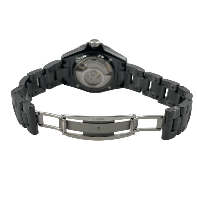 CHANEL J12 38MM H5702 Black Ceramic/SS Men's Watch
