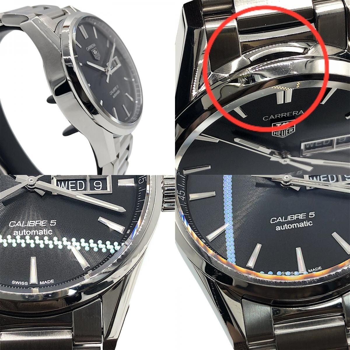 TAG Heuer Carrera Calibre 5 Day-Date Men's Watch - Black & Silver