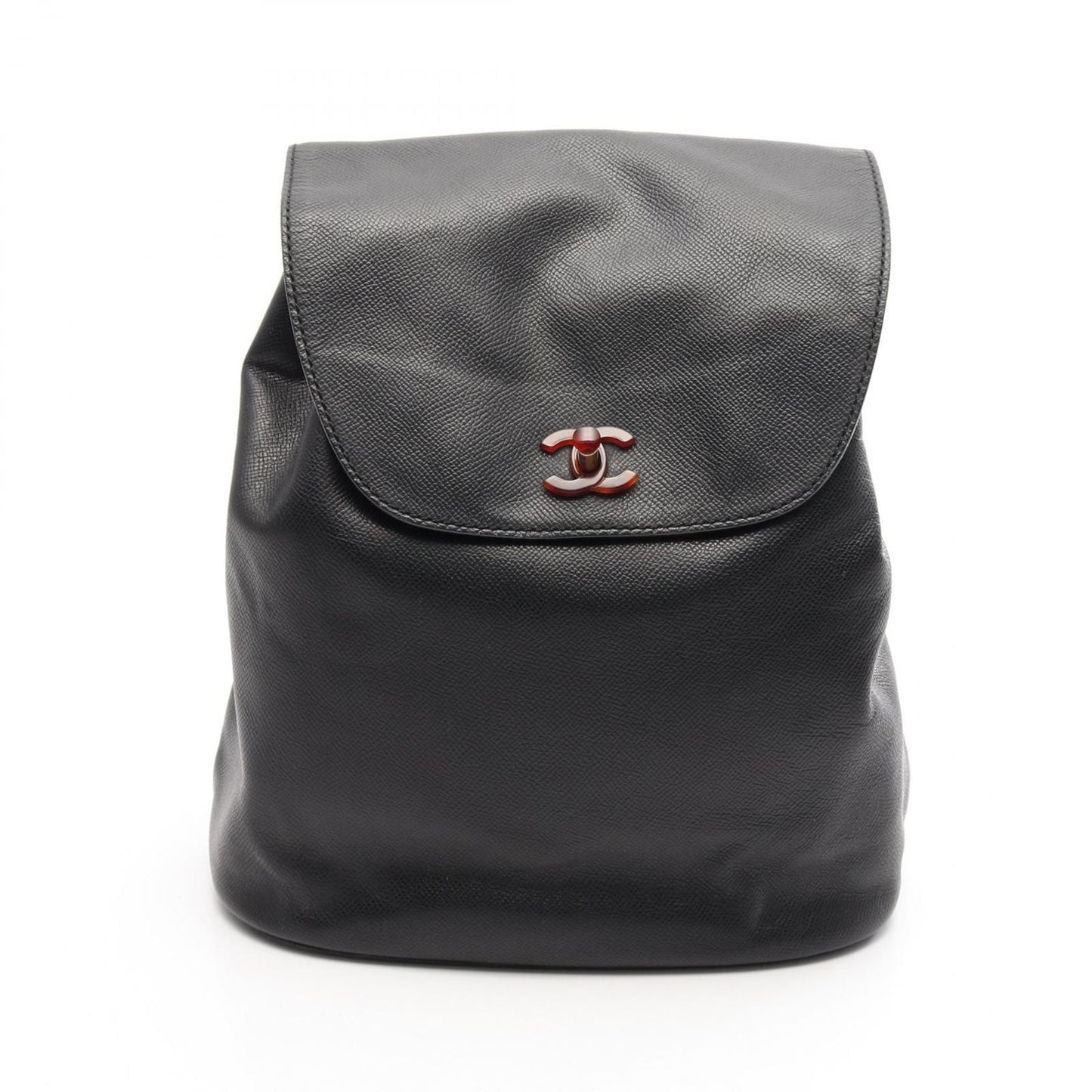 CHANEL Coco Mark Black Calfskin Backpack - Timeless Elegance