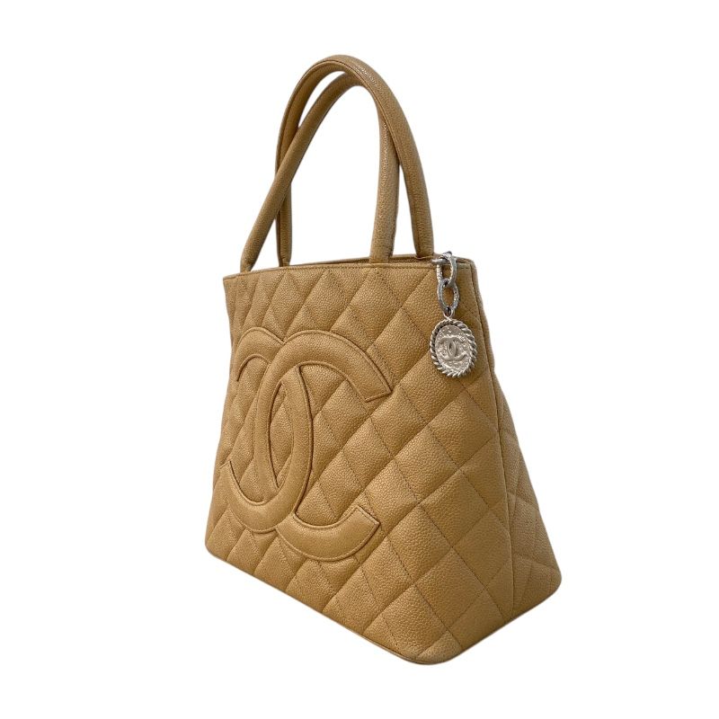 CHANEL Reissue Tote A01804 Beige Caviar Leather Handbag