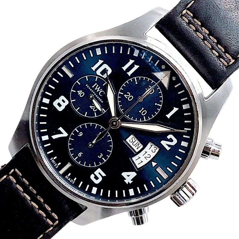 IWC Pilot's Watch Chronograph Petit Prince IW377706 - Blue & Silver