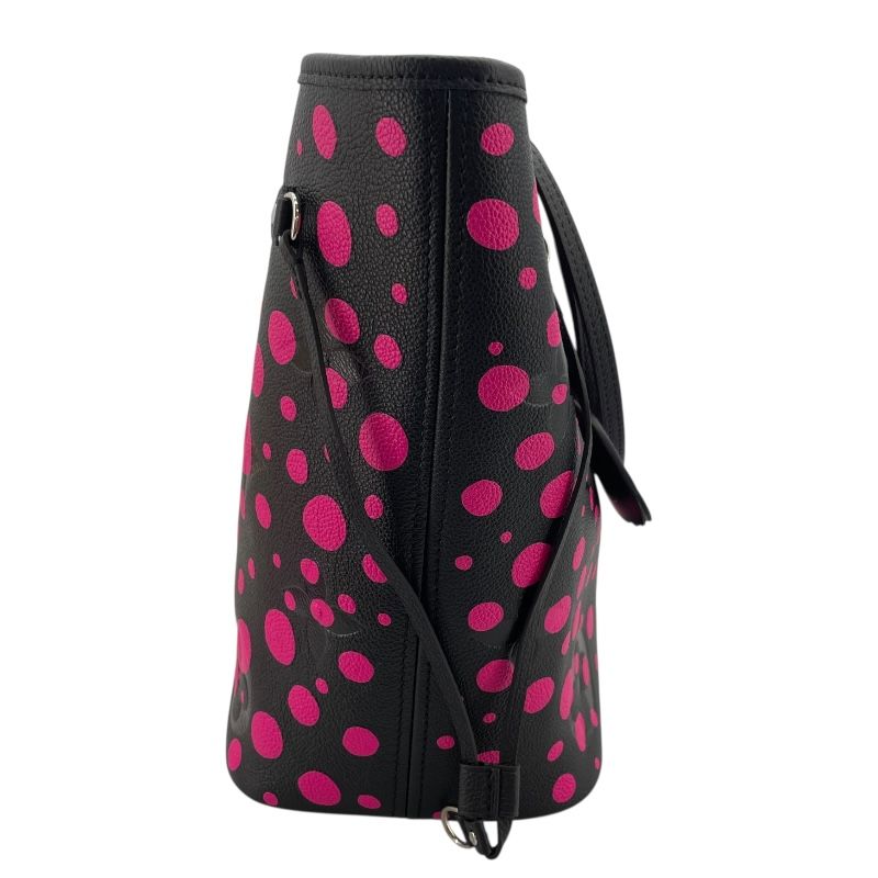 Louis Vuitton Neverfull MM Yayoi Kusama Collaboration - Black/Pink