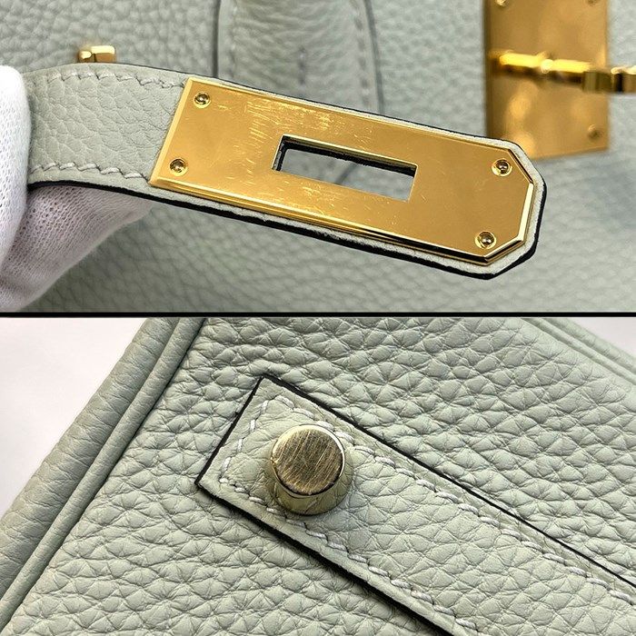 HERMES Birkin 30 Handbag - 2023 Grineve Togo with Gold Hardware