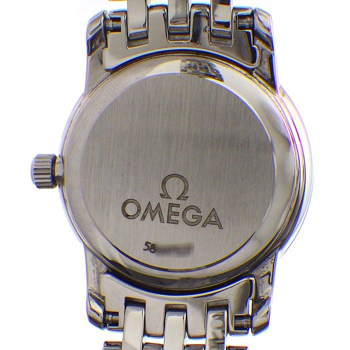 OMEGA De Ville 22mm Diamond Index White Shell Dial Luxury Watch