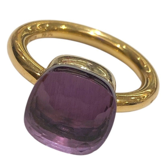 Pomellato Nude Classic Ring in 18K Yellow Gold with Amethyst