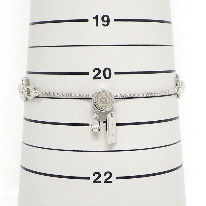 CHANEL Camellia Collection Bracelet with 1.14ct Diamonds in K18WG