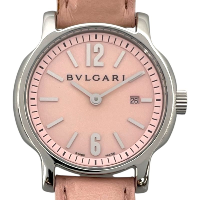 BVLGARI Solo Tempo JAL Limited Edition ST29S Pink Quartz Watch