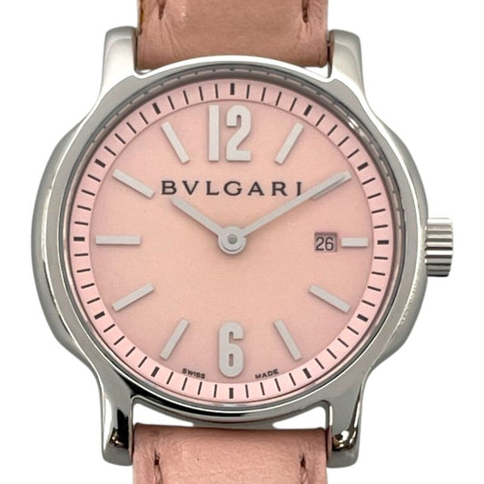 BVLGARI Solo Tempo JAL Limited Edition ST29S Pink Quartz Watch