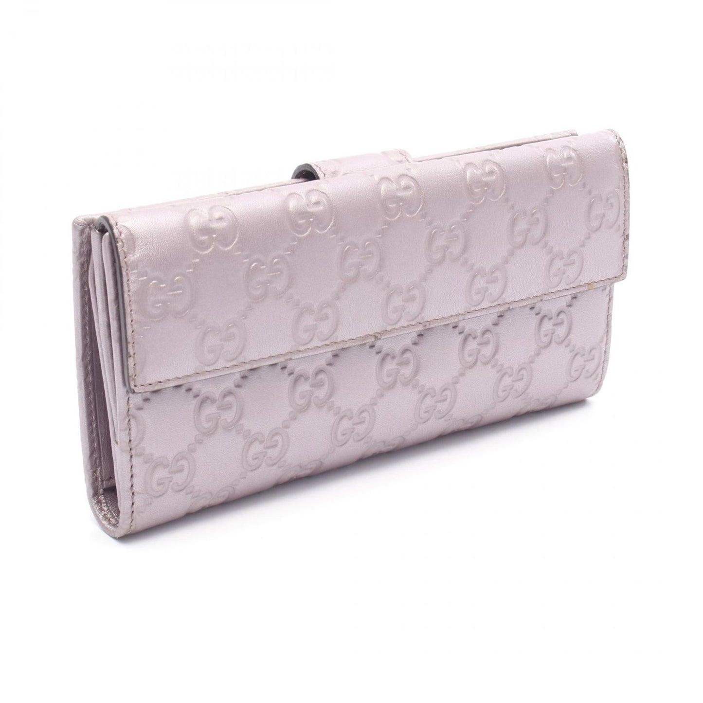GUCCI Lovingly Crafted Heart Wallet in Metallic Purple