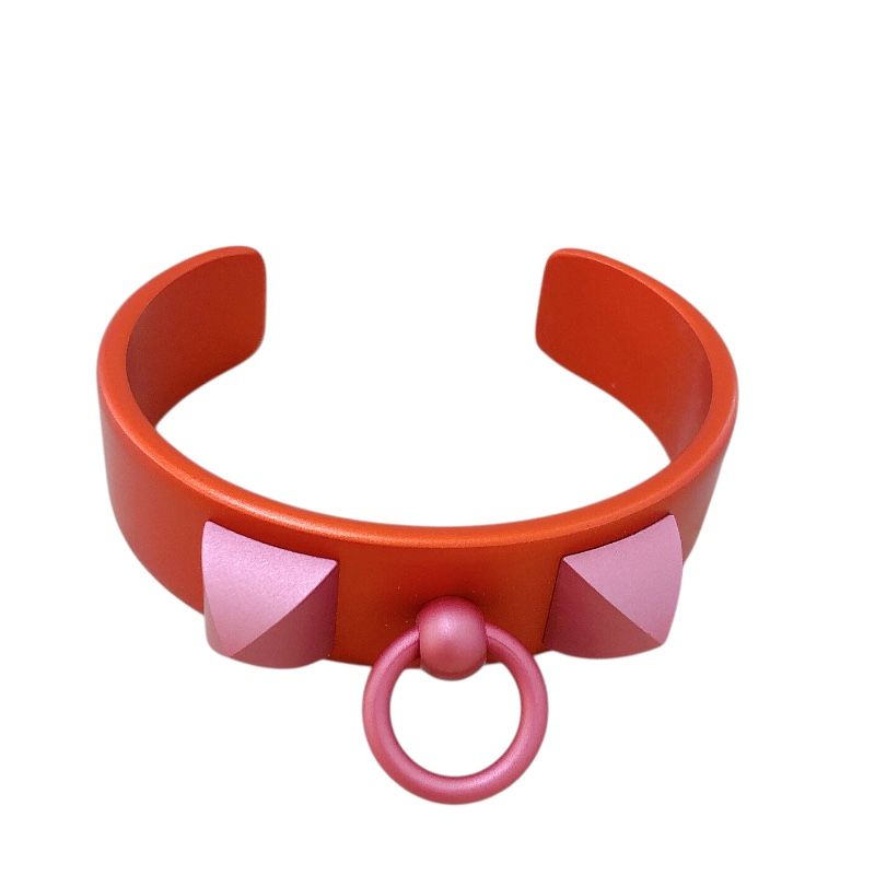 HERMES Medor Bracelet in Red Metal - Exquisite Luxury for Women