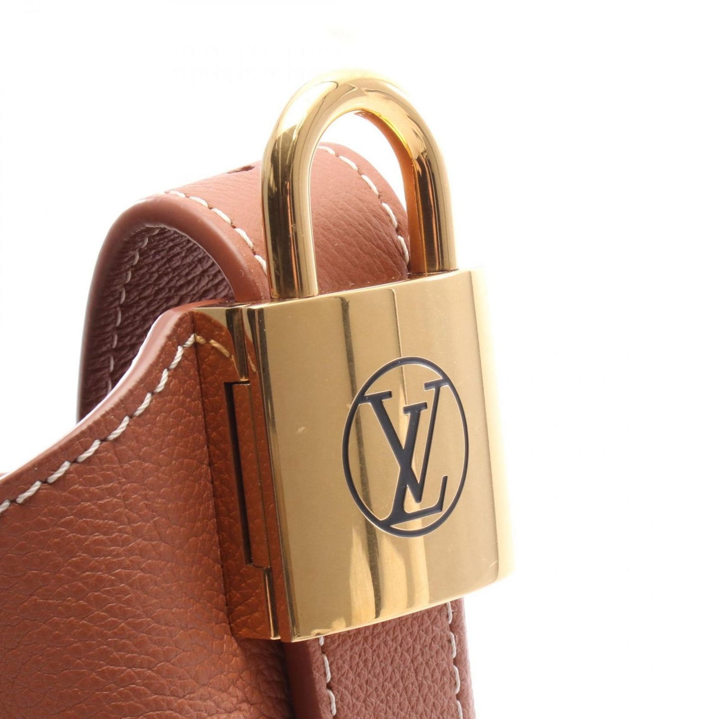 Louis Vuitton Rucky Hobo PM Shoulder Bag in Cognac Leather