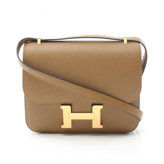 HERMES Constance 3 Mini Shoulder Bag in Craft Leather - Unused