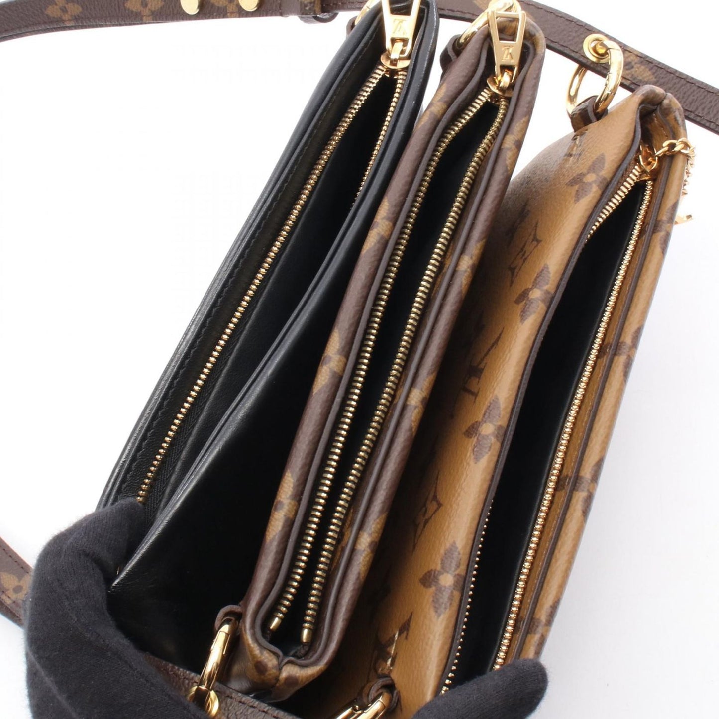 Louis Vuitton Monogram Reverse LV 3 Shoulder Bag - Timeless Elegance