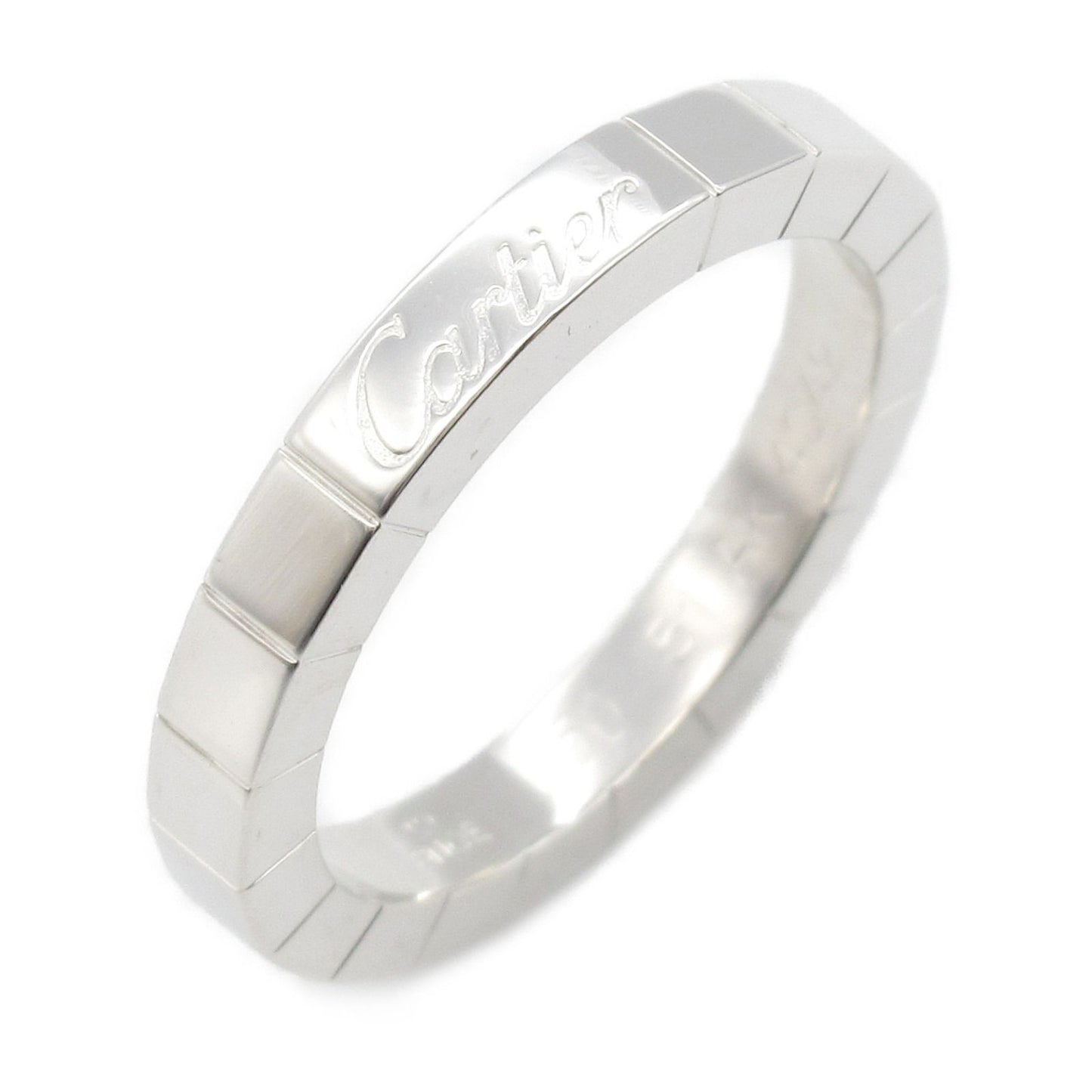 CARTIER Laniere Ring in K18 White Gold - Timeless Elegance