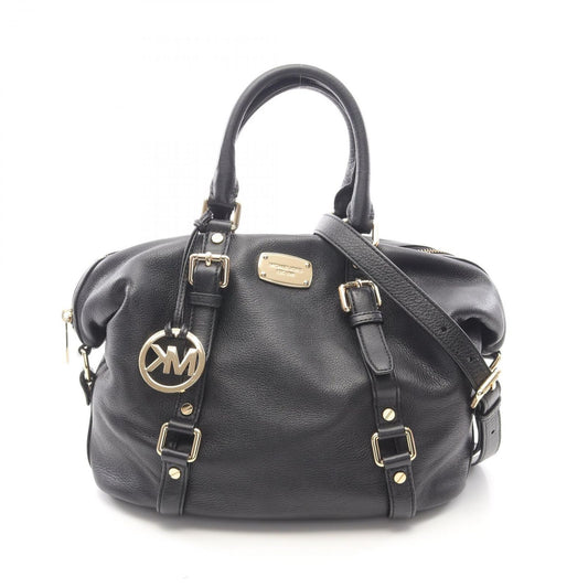 Michael Kors Bedford Luggage MD Satchel - Timeless Black Leather