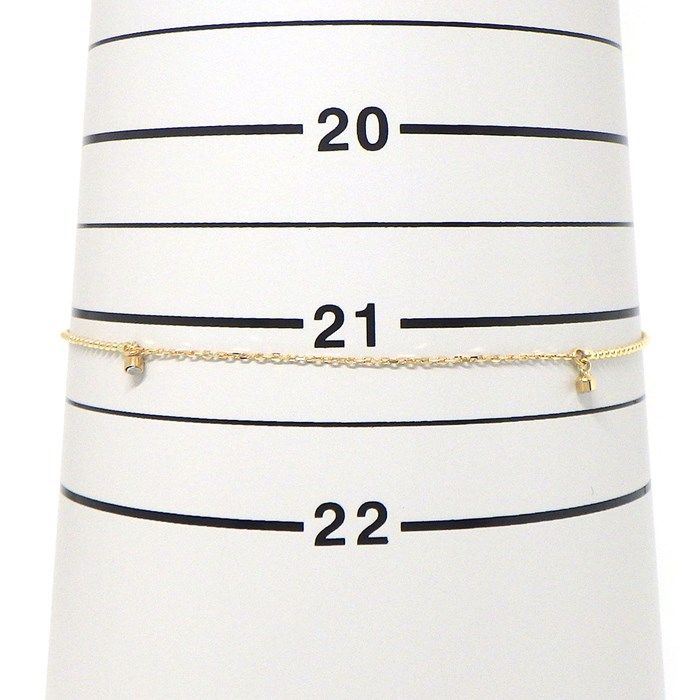 Exquisite K10 Yellow Gold Ball Bracelet with 5 Motifs