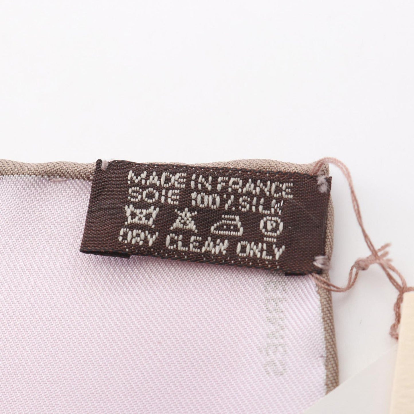 HERMES A.M.CASSANDRE Silk Scarf in Pink/Brown - Exquisite Luxury