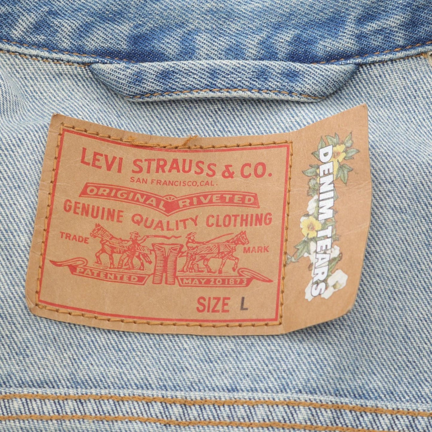 Denim Tears x LEVI'S Light Blue Denim Jacket - Exclusive Collaboration