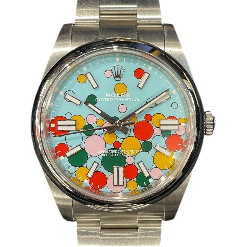 Rolex Oyster Perpetual 41 Celebration Turquoise Dial Men's Watch