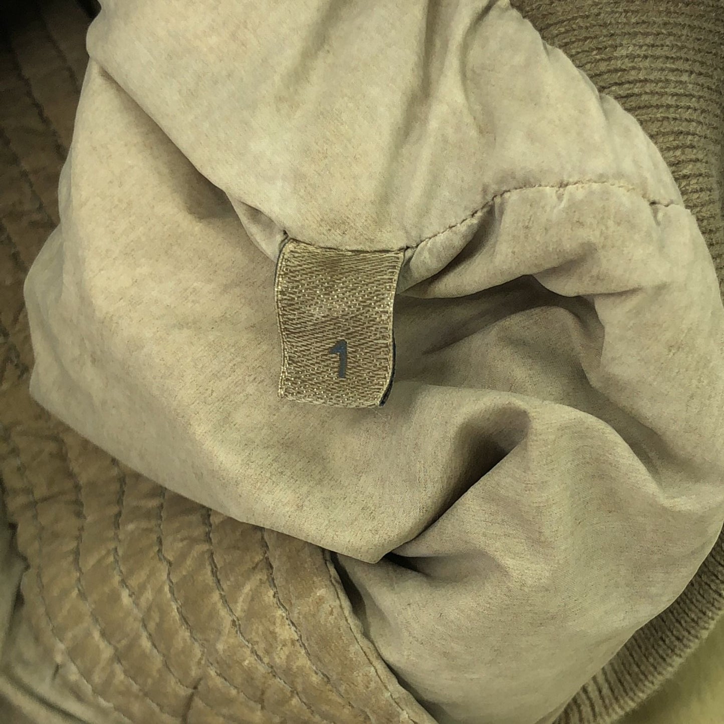MONCLER Beige Cotton Down Jacket - Exquisite Craftsmanship