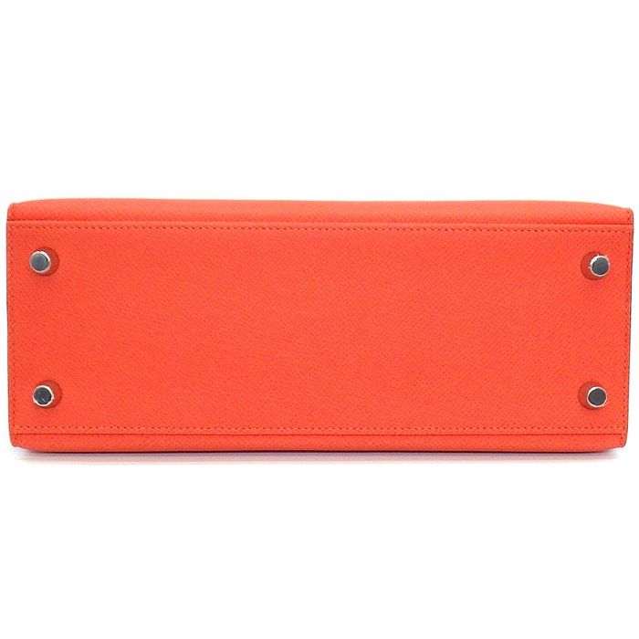 HERMES Kelly 25 Handbag in Orange Field - 2024 Edition