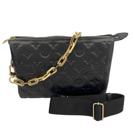 Louis Vuitton Pochette Coussin M57790 Noir Monogram Leather Shoulder Bag