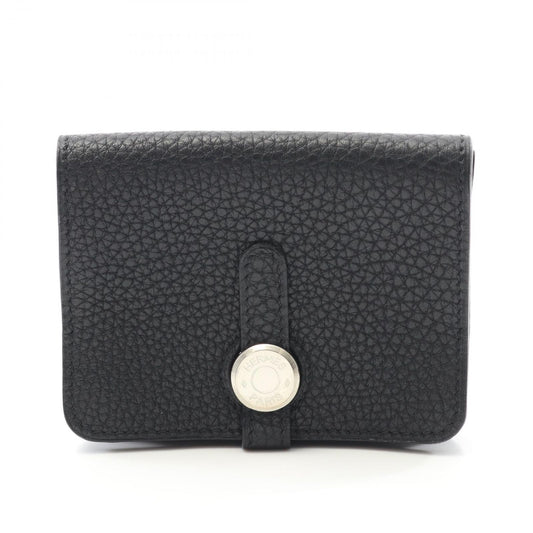 HERMES Dogon Card Case in Black - Exquisite Luxury Accessory