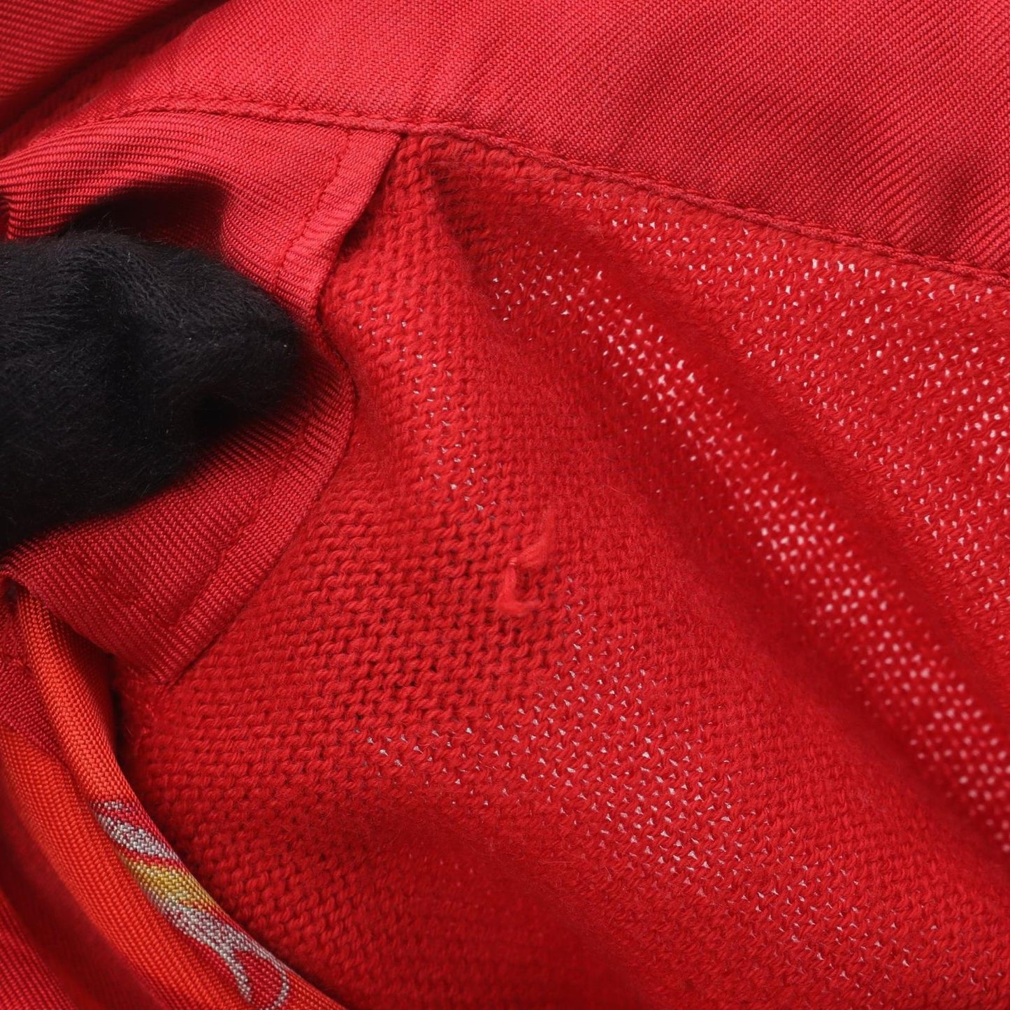 HERMES Brides de Gala Silk Cotton Blouse - Exquisite Red & Multi-Color