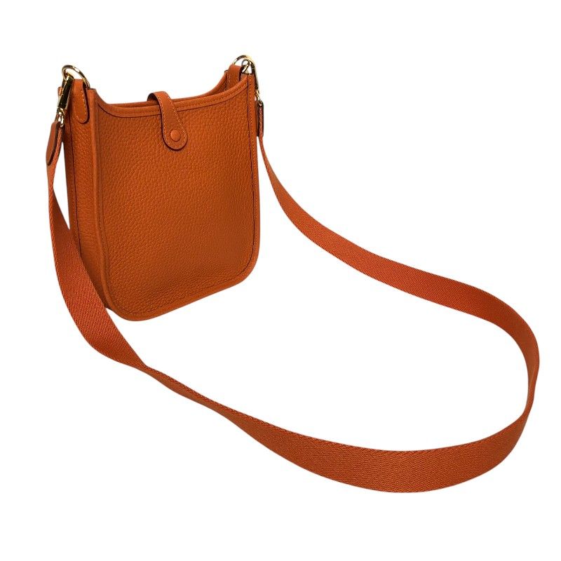 HERMES Evelyne TPM Orange Field with Gold Hardware - Exquisite Luxury