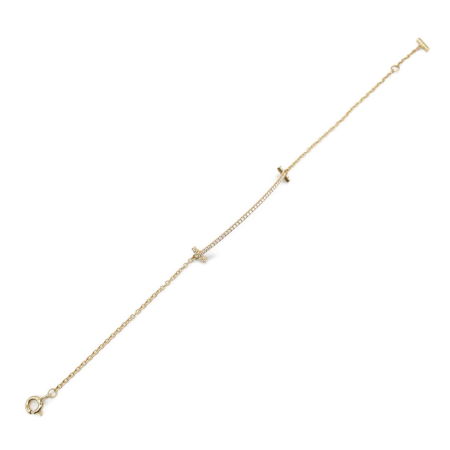 TIFFANY & CO T-Smile Diamond Bracelet in 18K Pink Gold