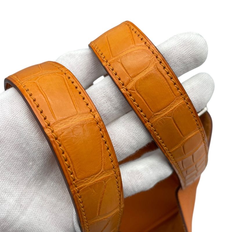 HERMES Picotin Lock PM Touch Orange with Silver Hardware