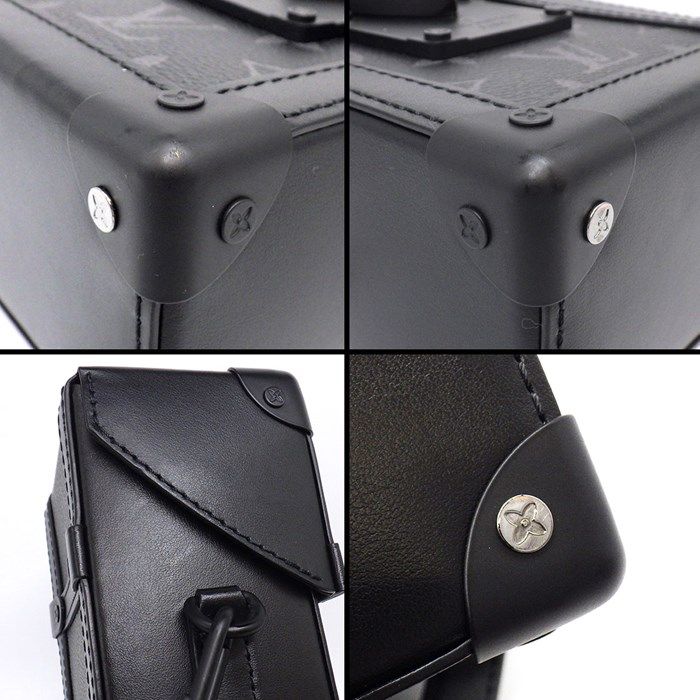 Louis Vuitton Vertical Trunk Wearable Wallet M82077 - Black Monogram Eclipse