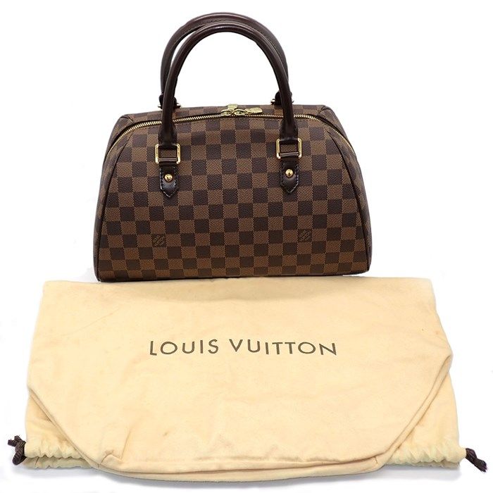 Louis Vuitton Riviera MM Boston Bag - Brown Damier Ebene Canvas