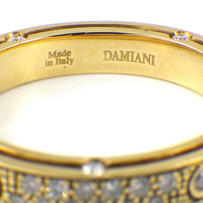 Damiani D.SIDE Full Eternity Diamond Ring in 18K Yellow Gold