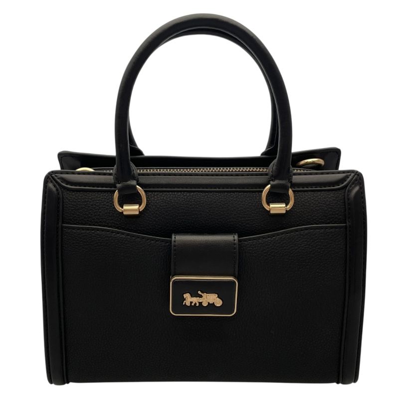 COACH CC141 Black Leather Handbag - Timeless Elegance
