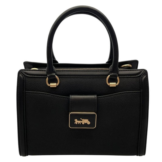 COACH CC141 Black Leather Handbag - Timeless Elegance
