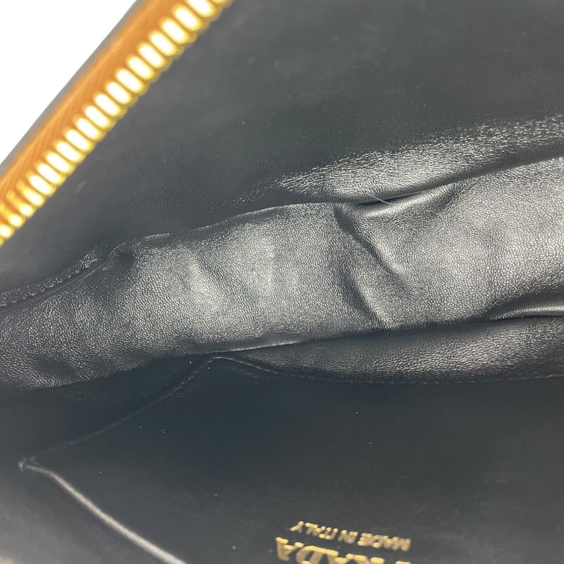 PRADA Arkes Small 1BC194 Cognac Leather Shoulder Bag